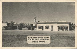 Sunflower Tourist Court Postcard