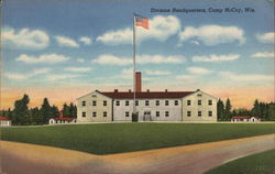 Division Headquarters, Camp McCoy Postcard