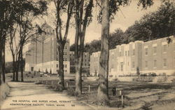 The Hospital and Nurses Home, Veterans Administration Facility Togus, ME Postcard Postcard Postcard