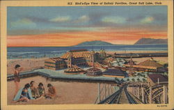 Saltair Pavilion, Great Salt Lake Postcard