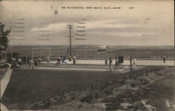 The Playground, Ferry Beach Saco, ME Postcard Postcard Postcard