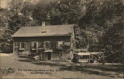 The Old Mill, Residence of Mrs. Duryea Postcard