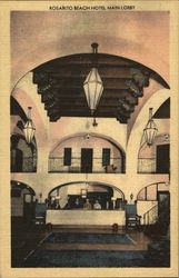 Rosarito Beach Hotel Main Lobby Baja California, Mexico Postcard Postcard Postcard