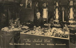 The Blacksmith Shop - The Salad Bar Wellesley, MA Postcard Postcard Postcard