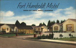 Fort Humboldt Motel Postcard