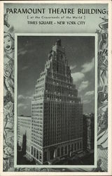 Paramount Theatre Building New York, NY Postcard Postcard Postcard