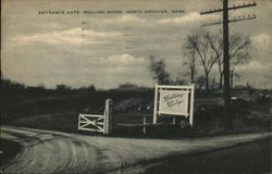 Entrance Gate, Rolling Ridge Retreat North Andover, MA Postcard Postcard Postcard