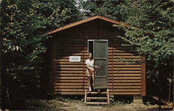 Uncas Cabin Mansfield Oh Postcard