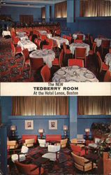 The New Tedberry Room, Hotel Lenox Postcard