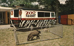 The Zoomobile, Childrens Zoo, Franklin Park Postcard