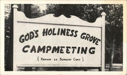 God's Holiness Grove Camp - Entrance Hummels Wharf, PA Postcard Postcard Postcard