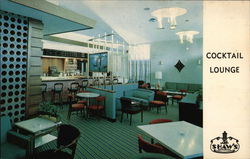 Cocktail Lounge, Les Shaw's Restaurant New Haven, CT Postcard Postcard Postcard