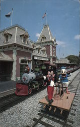 Train Station - Disneyland Postcard