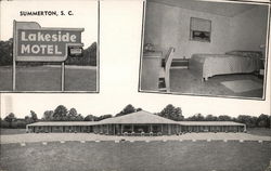 Lakeside Motel Summerton, SC Postcard Postcard Postcard