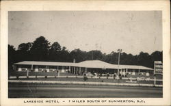 Lakeside Motel Summerton, SC Postcard Postcard Postcard