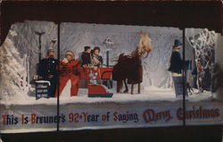 Christmas Window at Breuner's Postcard