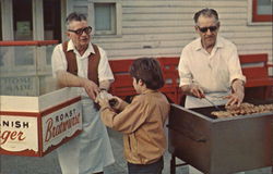 Freshly Grilled Bratwurst Bucyrus, OH Postcard Postcard Postcard