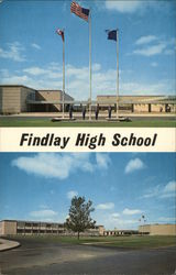 Findlay High School Ohio Postcard Postcard Postcard