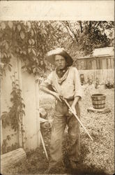 Boy with Gun, Dressed as Cowboy (Richard Hale) Kilbourne, IL Children Postcard Postcard Postcard