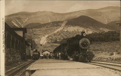 The Base Station, Mt. Washington Railway Postcard