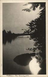 Sky in Moonlight Lake Winnepisaukee, NH Postcard Postcard Postcard