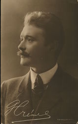 Portrait of Gentleman With Mustache Postcard