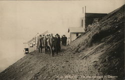 Mt. Vesuvius - Path to Crater Naples, Italy Postcard Postcard Postcard