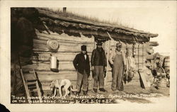 Sioux Indian Farmhouse, on the Yellowstone Trail & C. M. & St. P. R. R. McLaughlin, SD Postcard Postcard Postcard