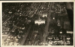 Aerial View of City showing Old Capitol Building Salem, OR Postcard Postcard Postcard