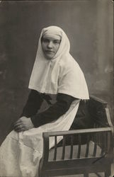 Woman in Nun's Habit Postcard