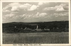 Casco Village, Maine, from Leach Hill Postcard