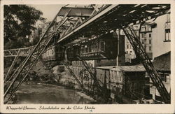 Schwebebahn an der Loher Brucke Wuppertal, Germany Postcard Postcard Postcard