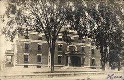 Brick Building Postcard