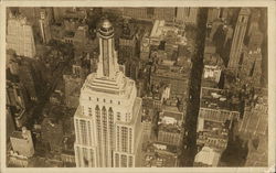 Aerial View of Empire State Observatories New York, NY Postcard Postcard Postcard