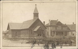 Episcopalian Church and Rectory Postcard