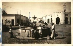 Fountain in City Postcard