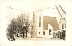 Church Covered in Snow Churches Postcard Postcard Postcard