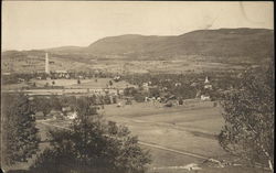 Old Bennington from Mt. Anthony Postcard