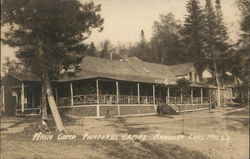 Main Camp, Pickfords Camps, Rangeley Lake Maine Postcard Postcard Postcard