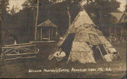 Wigwam, Pickfords Camps, Rangeley Lake Maine Postcard Postcard Postcard