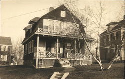 A Private two story home - front view Postcard