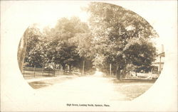 High Street, Looking North Spencer, MA Postcard Postcard Postcard