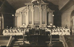 Choir in Church Religious Postcard Postcard Postcard