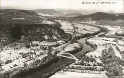 Aerial View of Fairlee, VT and Orford, NH Vermont Postcard Postcard Postcard