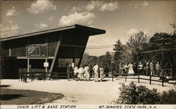 Chair Lift B Base Station, Mt. Sunapee State Park New Hampshire Postcard Postcard Postcard