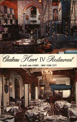 Chateau Henri IV Restaurant New York City, NY Postcard Postcard Postcard