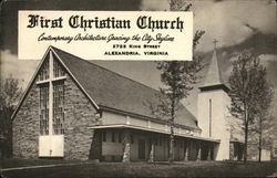 First Christian Church Alexandria, VA Postcard Postcard Postcard