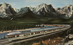 Canadian Pacific Railway showing Scenic-Dome Observation Car Trains, Railroad Postcard Postcard Postcard