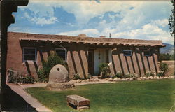 Philmont Scout Ranch - Patio of Plaza de Kit Carson Postcard