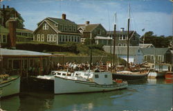 Fishing Boats at Thompson's Landing Cape Cod, MA Postcard Postcard Postcard